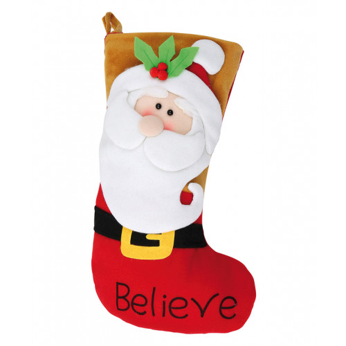 Stock Santa Christmas Stocking.